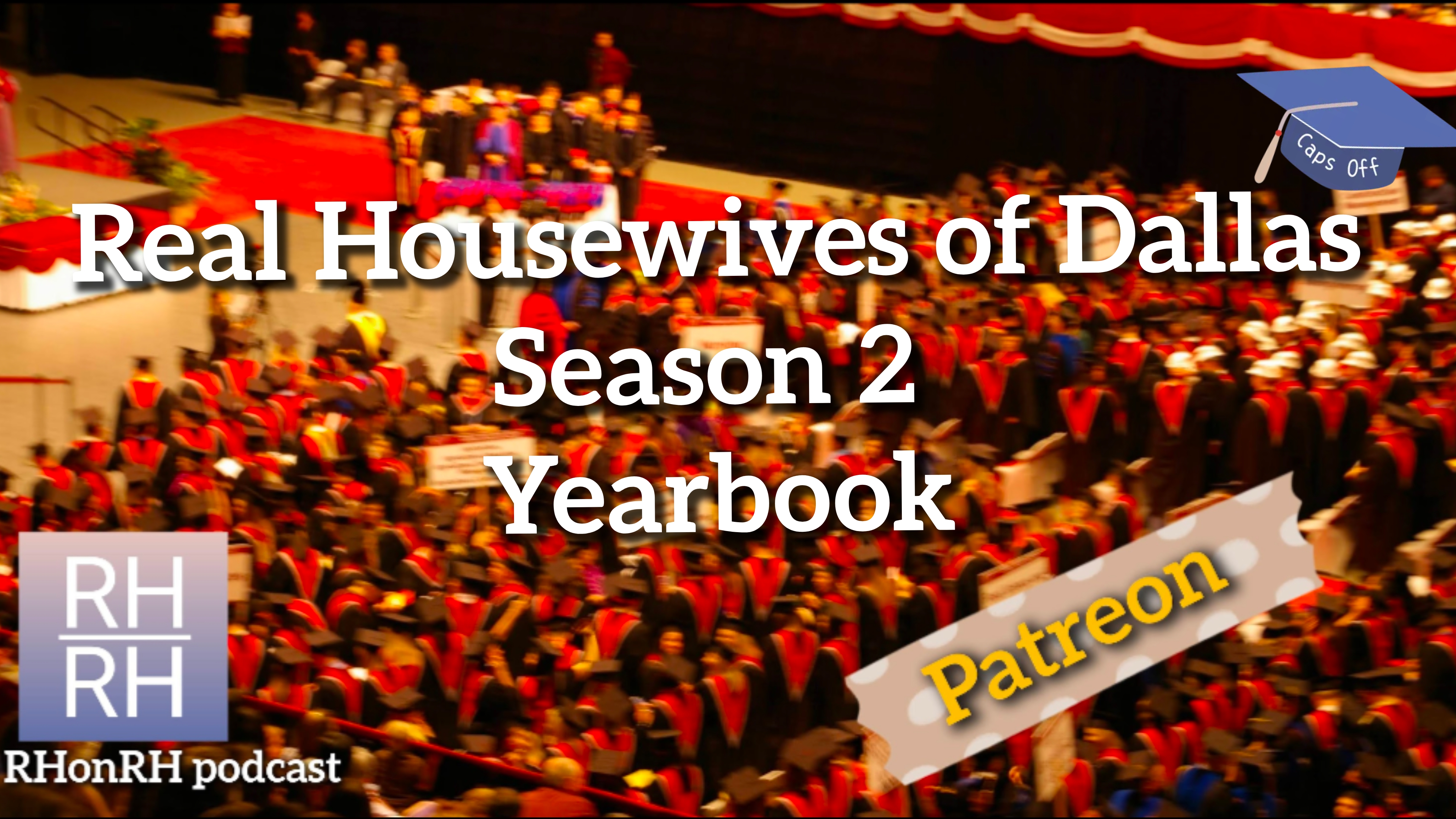 Graduation ceremony with episode title