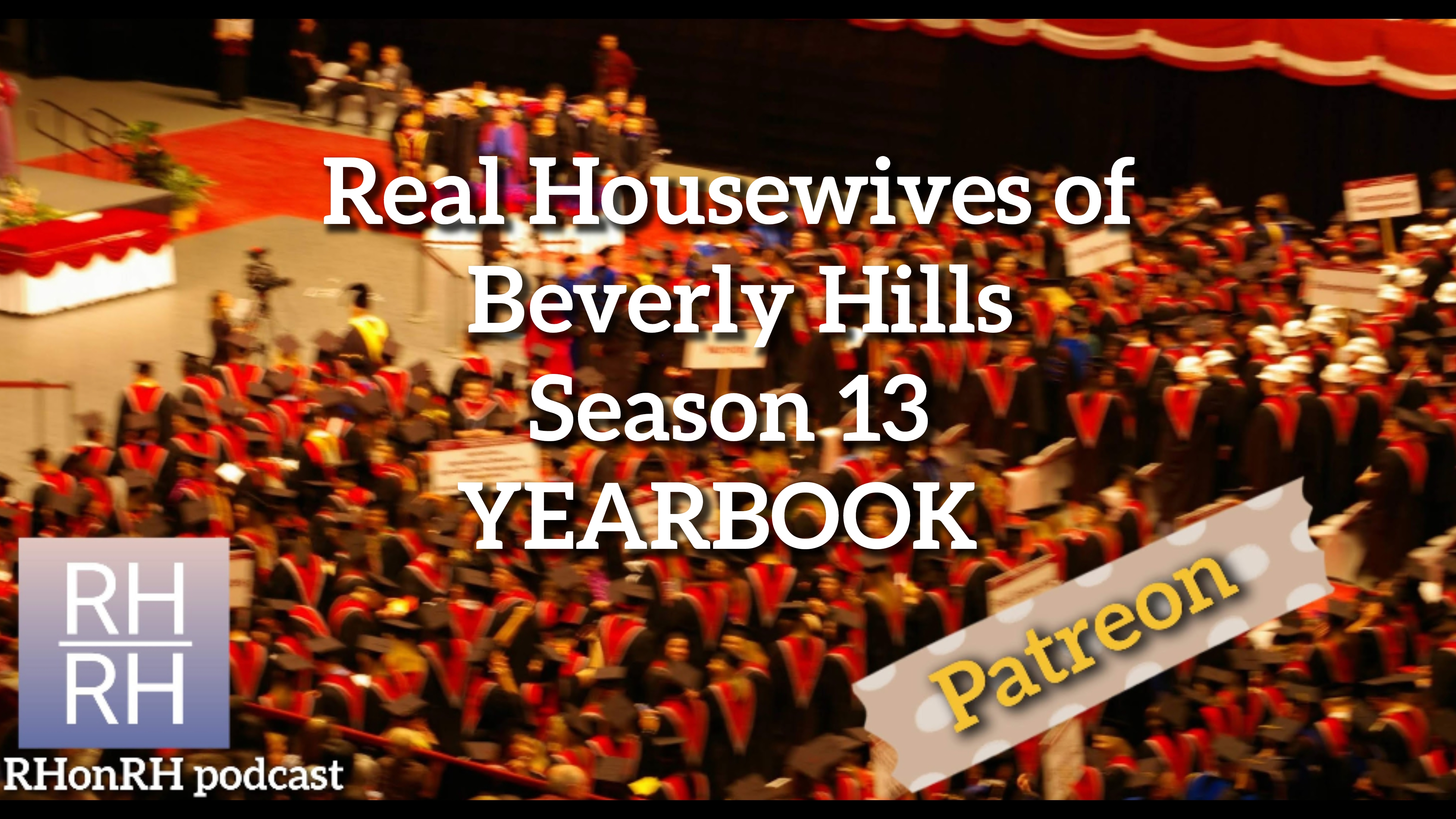 Graduation ceremony with episode title